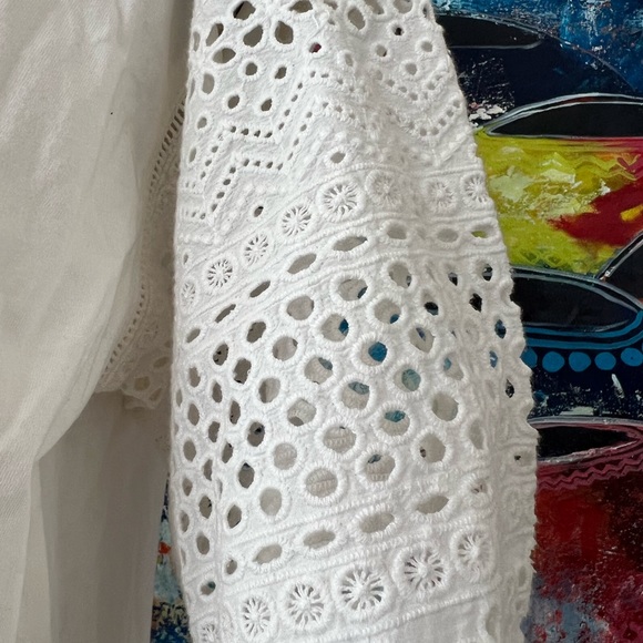 Lauren Ralph Lauren Embroidered Cotton Top - Picture 4 of 14